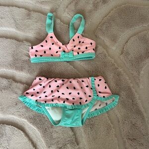 Cat & Jack Pink and Green watermelon 🍉 Swimwear bikini 👙 size 4t